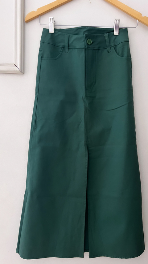 falda midi verde vengalina talle 1 7000-1-4
