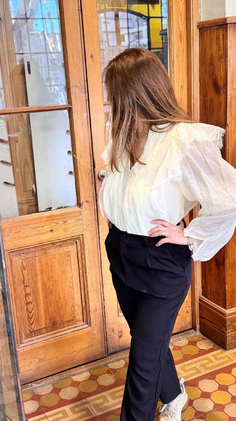 Pantalón sastrero negro clásico 5000-4-80 - comprar online