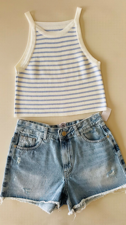 short jean celeste deflecado talle 26 6000-2-56 - comprar online