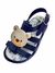 Papete urso azul marinho infantil menino alta qualidade juju shoes - loja online