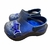 Babuche tubarão pelinho preto gel azul infantil menino alta qualidade juju shoes na internet