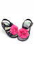 Papete flor pérola preto infantil menina alta qualidade juju shoes - Juju Shoes indústria comércio de calçados infantil alta qualidade 