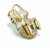 Sandália laço metalizado ouro infantil alta qulidade juju shoes - comprar online