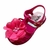 Sandália flor pérola pink menina confortável alta qualidade juju shoes - Juju Shoes indústria comércio de calçados infantil alta qualidade 