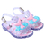 Papete cauda led sereia cristal infantil menina alta qualidade juju shoes - comprar online
