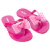 Chinelo laço coração juvenil menina alta qualidade Juju Shoes
