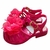 Sandália flor pérola pink menina confortável alta qualidade juju shoes na internet