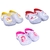 Kit 3 pares babuche cristal glitter infantil menina juju shoes - comprar online