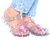 Sandália sereia glitter corações alta qualidade juju shoes - loja online