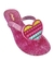 Chinelo rasteira coração pop-it rsosa glitter juvenil alta qualidade juju shoes - comprar online