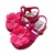 Sandália flor pérola pink menina confortável alta qualidade juju shoes - comprar online