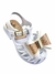 Kit 2 pares sandália laço glitter preto e branco menina alta qualidade juju shoes - Juju Shoes indústria comércio de calçados infantil alta qualidade 