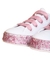 Tênis branco rosa glitter infantil menina alta qualidade juju shoes