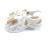 Imagem do Sandália laço glitter branco infantil menina alta qualidade juju shoes