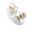 Sandália laço glitter branco infantil menina alta qualidade juju shoes - comprar online