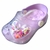 Babuche pantufa coração lilás pelinho infantil menina alta qualidade juju shoes - comprar online