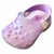 Pantufa lisa pelinho cristal lilás confortável infantil alta qualidade juju shoes na internet