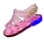 Papete lisa rosa glitter com led infantil alta qualidade juju shoes - comprar online