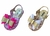 Kit 2 pares sandália laço glitter rosa glitter pink e dourado alta qualidade juju shoes - comprar online