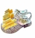 Sandália laço lantejoula cristal amarelo infantil menina alta qualidade juju shoes - comprar online