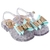 Sandália laço glitter menina bebê infantil alta qualidade juju shoes - comprar online