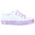 Tênis branco rosa glitter infantil menina alta qualidade juju shoes - loja online