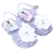 Sandália flor cristal branco infantil alta qualidade juju shoes - loja online