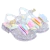 Sandália laço lantejoula colorido tie dye infantil alta qualidade juju shoes - comprar online