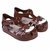 Sandália marrom infantil papete bebê neutra juju shoes sapato crianças
