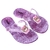 Rasteira glitter urso lacinho juvenil alta qualidade juju shoes - Juju Shoes indústria comércio de calçados infantil alta qualidade 