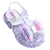Sandália laço lantejoula colorido tie dye infantil alta qualidade juju shoes - loja online