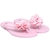 Rasteira juvenil flor pérola alta qualidade juju shoes - loja online