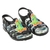 Papete dino skate preto verão infantil menino alta qualidade juju shoes - comprar online
