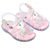 Papete infantil unicórnio colorido cristal menina alta qualidade juju shoes - comprar online