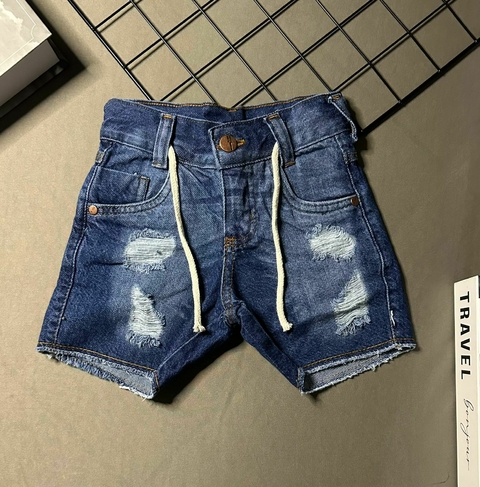 Bermuda Mauricinho Jeans Escuro