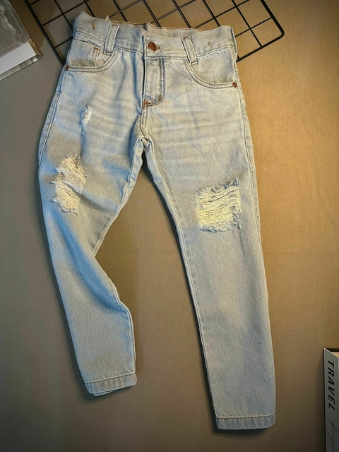 Calça Jeans Skinny Destroyed Infanto Juvenil