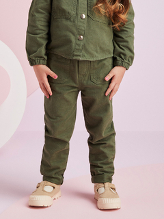 Calça Infantil De Sarja com Bolsos Momi