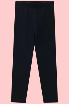 Calça legging infantil Kukiê na cor preta, com design simples e confortável.