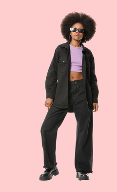 Jaqueta Teen Shacket Sarja Color Poah Noah - comprar online