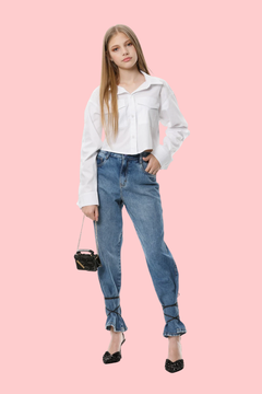 Camisa Teen Tricoline Cropped Poah Noah - comprar online