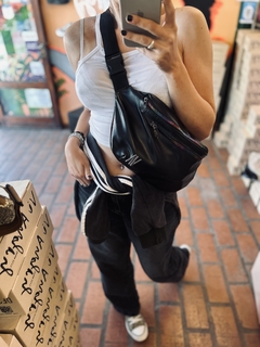 Maxi Riñonera London DOBLE CIERRE HOLOGRAFICO - tienda online