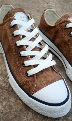 ZAPA DE ECOCUERO JASPEADO MARRON - comprar online
