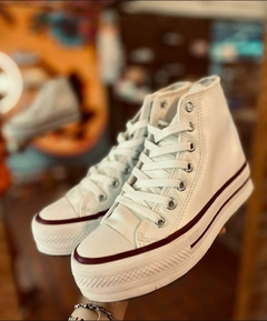 ZAPA BOTITA PLATAFORMA ECOCUERO BLANCO