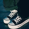 ZAPATILLAS PLATAFORMA LONA NEGRO