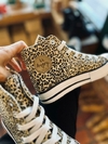 ZAPA BOTITA DE LONA ANIMAL PRINT