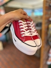 ZAPATILLAS PLATAFORMA LONA ROJA