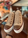 ZAPA CON PLATAFORMA DE LONA VINTAGE
