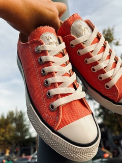 ZAPA DE LONA PANAMA SALMON - comprar online
