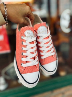 ZAPA DE LONA PANAMA SALMON - tienda online