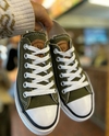 ZAPATILLAS PLATAFORMA LONA VERDE OLIVA